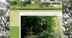 Desktop Screenshot of prirodnizahrada.cz
